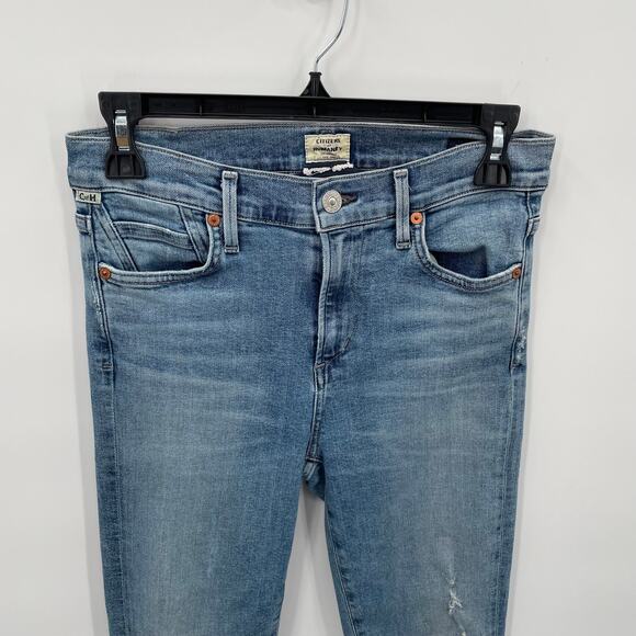 CITIZENS OF HUMANITY Rocket High Rise Skinny Jean in Small Talk Wash // 26 - Picture 11 of 12